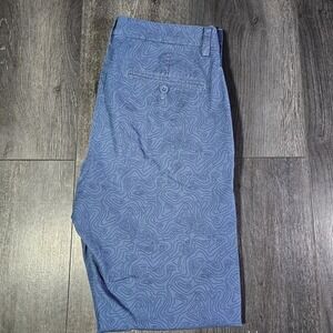 Vineyard Vines OTG Pant Men 30x31 Blue All Over Print Golf Stretch Performance